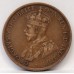 AUSTRALIA 1924 . ONE 1 PENNY . ERROR . VARIETY . SOFT DIE PRESS 